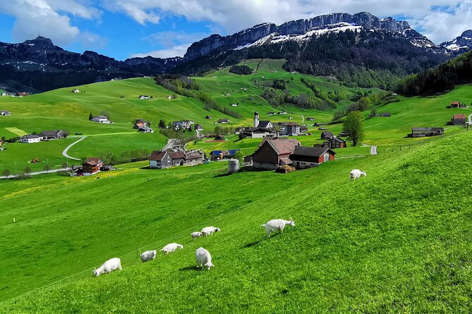 All Inclusive Rhine Falls and Appenzell Private Day Tour from Zurich - Appenzell countryside and a Swiss raclette lunch with mountain views