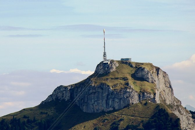 Appenzell and Liechtenstein Tour from Luzern - Hoher Kasten from Bruelisau: 1,794 M Views, Pictures, and That Revolving Restaurant Moment