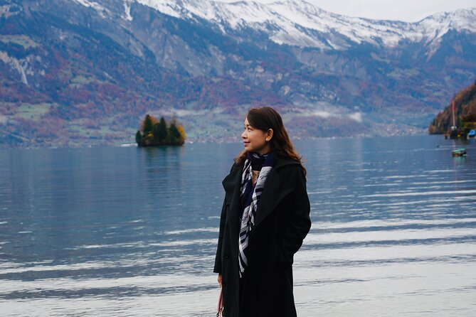 Crash Landing On You Private Day Tour from Zurich - Stop 4: Interlaken Between Two Lakes and the Jungfrau, Eiger, Mönch Backdrop