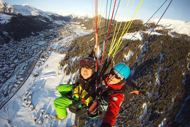 Davos Absolutely Free Flying Paragliding Tandem Flight 1'000 Meters High - The landing in Davos: smooth steps back to real life