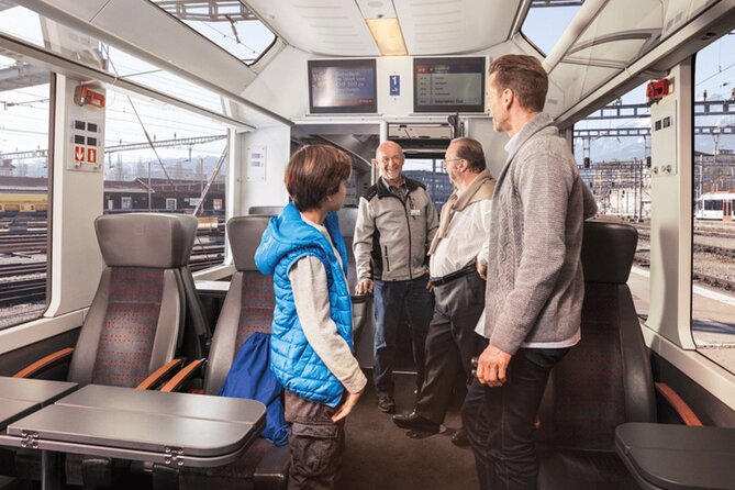 Exclusive Panoramic Train Journey though the Heart of Swiss - The Return to Zurich: Two Hours Back, with Mountain Views on the Way