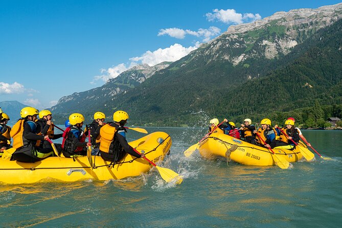 Family Rafting - Meeting at Wilderswil and Changing into Rafting Mode