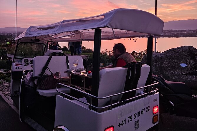 Fondue and wine private Tuk Tuk tour in Geneva - Swiss Cheese Fondue Lunch, Wine, and Water on Board