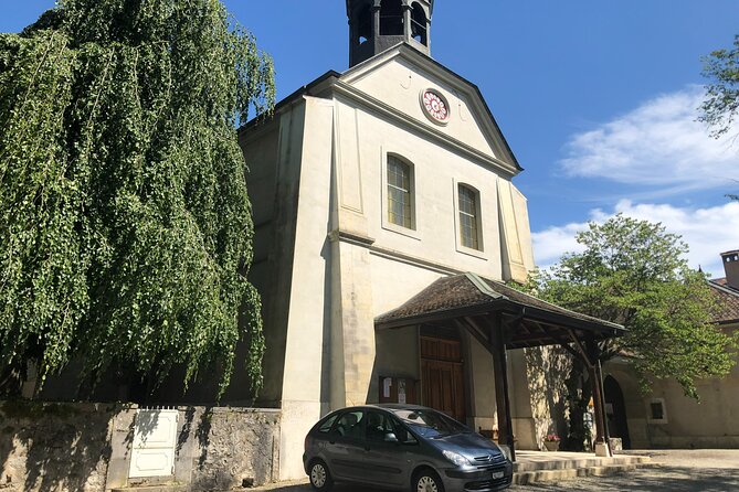Geneva Countryside By E-Bike With Wine Tasting - Vernier Church and village: the photo break that resets the pace