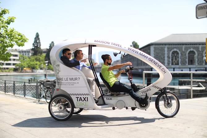 Geneva Highlights Tour by TaxiBike - Reformation Wall in Parc des Bastions: Calvin’s monument, explained on the move