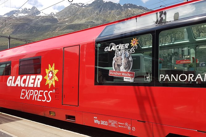Glacier Express Panoramic Train Round Trip in one Day Private Tour from Basel - Furka Pass tunnel and Goms Valley: the ride through the mountains