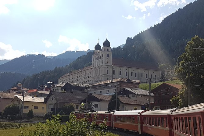 Glacier Express Panoramic Train Round Trip in one Day Private Tour from Luzern - Chur on foot: cathedral courtyard time before the switch