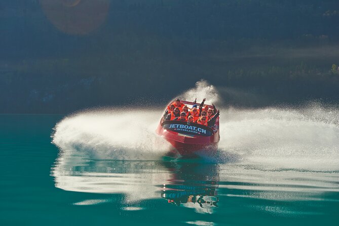 Jetboat Interlaken - Lake Brienz from Interlaken, up close and fast