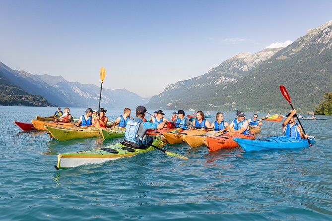 Kayak Tour of the Turquoise Lake Brienz - Starting at HIGHTIDE Kayak School in Bönigen, and how to arrive without stress