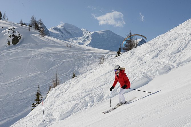 (KTG114) - Chamonix Skiing day from Geneva - Grand Montets and steep terrain for riders who like speed