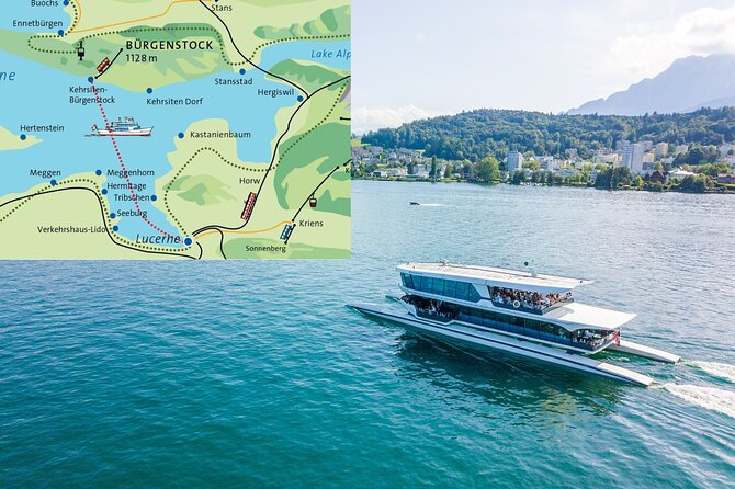 Lake Lucerne 1-Hour Catamaran Cruise - Lake Lucerne in one hour, with Kehrsiten-Bürgenstock as the focus