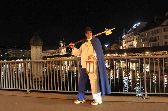 Private 1.5-Hour Nightwatchman Walk in Medieval Lucerne - Reussbrücke, the Musegg wall, and the medieval pharmacy window