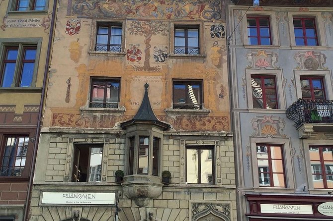 Private Classic Lucerne City Walk - Ritter Palace inside: Danse Macabre when open