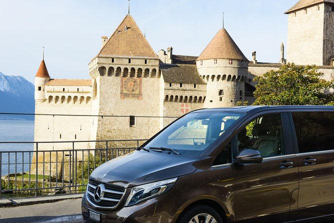 Private Trip from Geneva to Swiss Riviera Montreux & Chamonix - Château de Chillon (About 1 Hour): The Castle Built on a Lake Island