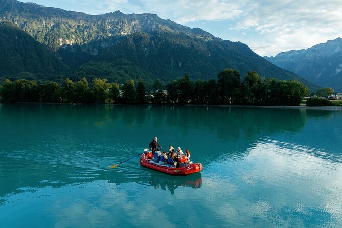 Raclette Rafting in Interlaken - Comfort on a small raft: blankets help, space might not