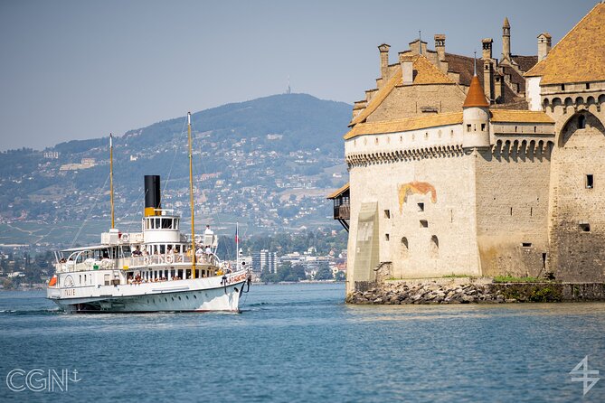 Round trip cruise from Montreux to Chillon - Audio Guide, Seating, and the Comfort Stuff (Restroom Included)