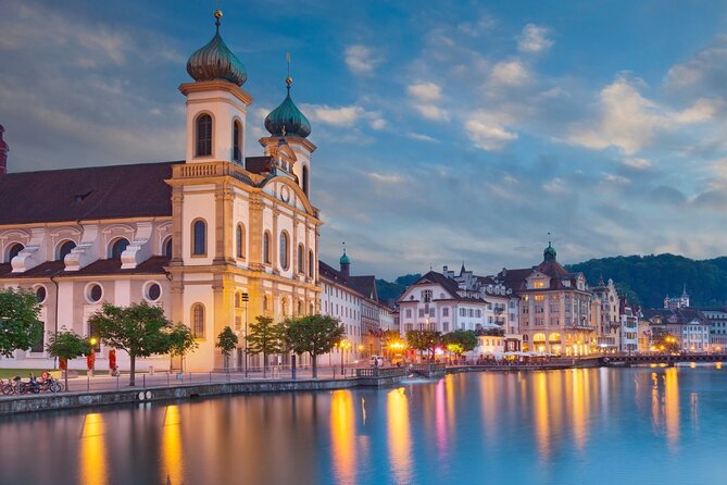 Swiss Alps & Mount Titlis Private Glacier Experience - Lucerne add-on: Chapel Bridge, Jesuit Church, Old Town, and Lion Monument