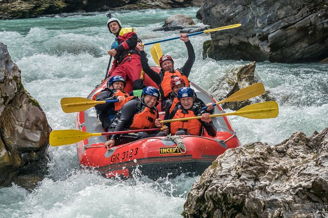 Whitewater Action Rafting Experience in Engadin - The swim break and cliff jump moment: fun, but plan for the cold
